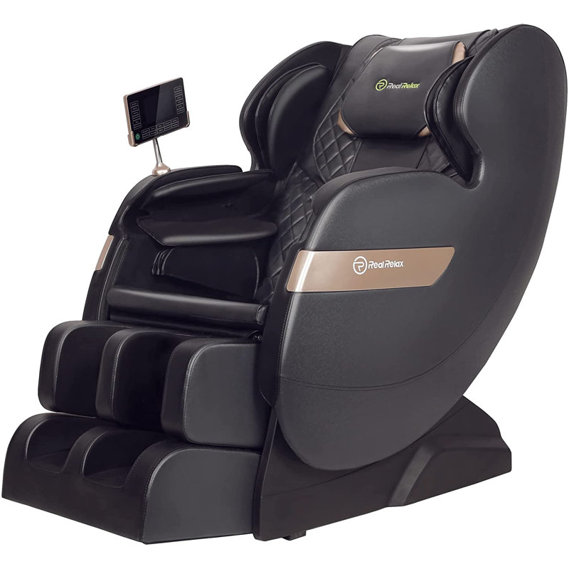 RealRelax Faux Leather Heated Full Body Massage Chair with